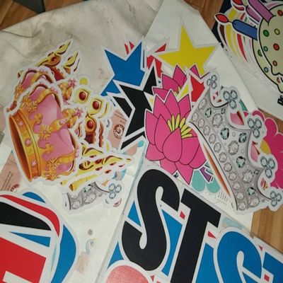 کارت حیاط کورفلوت ضد آب 24x36 حروف پلاستیکی راه راه بزرگ
