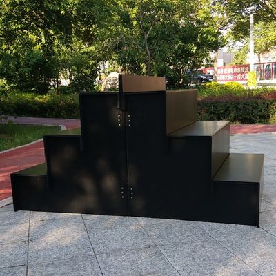 پایه نمایش گل PP راه راه برای مرکز خرید سوپرمارکت