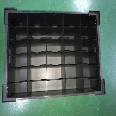 جعبه بسته بندی پلاستیکی راه راه 4 میلی متری ضد استاتیک برای قطعات الکترونیکی