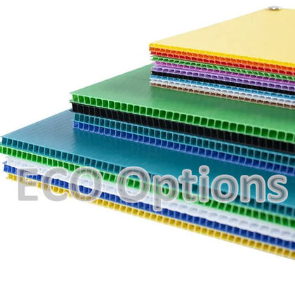 بازیافت PP ورق پلاستیکی لوله دار Corflute Board سفارشی محافظ ECO