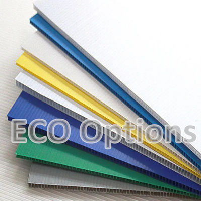 بازیافت PP ورق پلاستیکی لوله دار Corflute Board سفارشی محافظ ECO