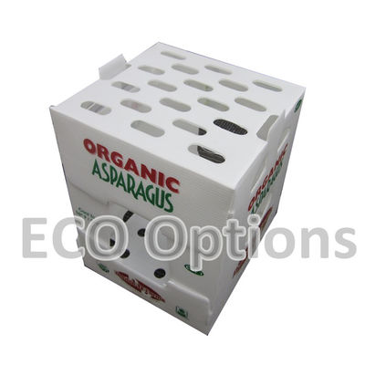 بازیافت جعبه پلاستیکی لوله دار PP جعبه بسته بندی کوروپلاستی سفارشی قابل تاشو ECO