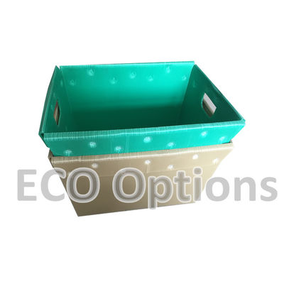 بازیافت جعبه پلاستیکی لوله دار PP جعبه بسته بندی کوروپلاستی سفارشی قابل تاشو ECO